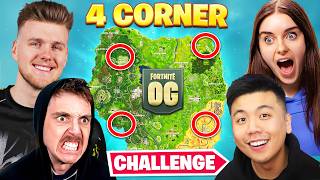 The OG FORTNITE 4 CORNER Challenge [upl. by Nossyla]