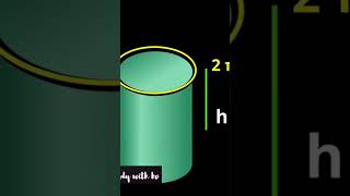 Mensuration curved surface area and volume shortsviralshortsmathsmensuration [upl. by Ahouh]