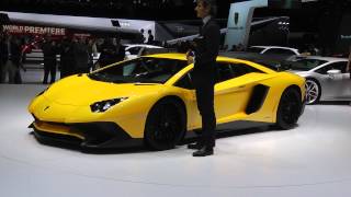 Salone di Ginevra 2015 Lamborghini Aventador SV [upl. by Lavro91]