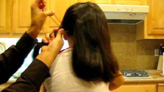 How to quickly put your daughters hair in pig tails [upl. by Epoillac]