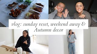 Sunday reset gut friendly meal prep autumn decor amp a trip with my best friend [upl. by Darya]