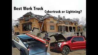 Tesla Cybertruck or Ford Lightning The best contractor work pickup truck EP 6 [upl. by Macilroy]