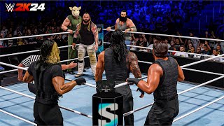 WWE 2K24 The Shield Vs The Wyatt Family  Tag Team Elimination Match  Smackdown [upl. by Dimitri]