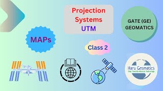 Gate GE 2024  Maps Class 2 Projection Systems Universal Transverse Mercator UTM amp Polyconic [upl. by Zednanreh982]