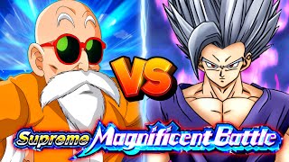 STR ROSHI VS GOHAN BEAST SUPREME MAGNIFICENT BATTLE NO ITEMS DBZ Dokkan Battle [upl. by Elia]