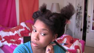 Tutorial Blow Dry and Straighten Natural Hair [upl. by Zebadiah]