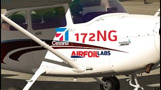 XPlane 11 Full Flight in the quotDigitalquot Cessna 172NG by AirfoilLabs KSBP to KBFL with ATC [upl. by Lednam]