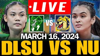 DLSU VS NU Round 1 🔴LIVE  MARCH 16 2024  UAAP SEASON 86 WOMENS VOLLEYBALL [upl. by Strickman]