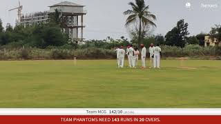 Live Cricket Match  Team MCG vs TEAM PHANTOMS  16Dec23 1245 PM 20 overs  MCG T20 CHAMPIONS LEA [upl. by Nilak]