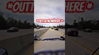 Car Causes Biker To Crash shorts [upl. by Lyndsey]