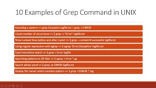 10 most useful example of grep command in unix [upl. by Nomae575]