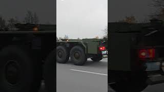 Österreichisches Bundesheer auf Münchner Autobahn [upl. by Aicekat]