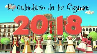 El calendario de los Gigantes de Pamplona 2018 [upl. by Karly345]