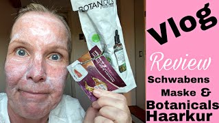 Vlog vom 22092021Review Drogerie Schaebens Anti Falten Maske Botanicals Haarkur und Handcreme [upl. by Spoor]