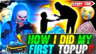 HOW I DID MY FIRST TOPUP IN FF🔥⚡⚡ FREE FIRE STORY TIME  Garena Free fire [upl. by Hanikas281]