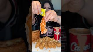 ASMR Canes full eating video 🍗😍 caneschicken raisingcanes mukbang foodies eatingshow [upl. by Tybi634]