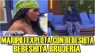 MARIPILY EXPLOTA CON BEBESHITA POR HACERLE BRUJERIA LA CASA DE LOS FAMOSOS 4 EN VIVO [upl. by Dnomrej525]