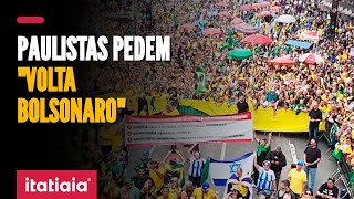 MANIFESTAÇÃO NA AV PAULISTA TEM CORO CONTRA LULA MORAES E PEDIDOS DE VOLTA BOLSONAROquot [upl. by Goldenberg]