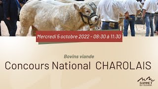 Sommet de lélevage 2022  Concours National CHAROLAIS  05102022 [upl. by Nauqal]