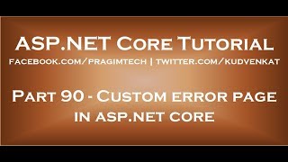 Custom error page in asp net core [upl. by Jurkoic]