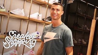 Cristiano Ronaldo Goes Sneaker Shopping With Complex [upl. by Novehc]