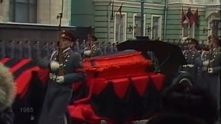 Vremya News USSR Leader Konstantin Chernenko Funeral Программа время 13031985 [upl. by Ecal496]