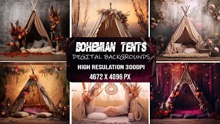 Beautiful Bohemian Tent Background Free Download [upl. by Aneekal]