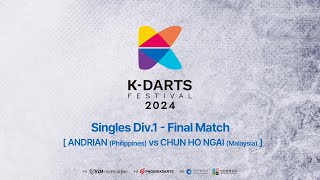 2024 KDARTS FESTIVAL Singles Div Max Final Match HARA RINTARO vs 이태경 [upl. by Oizirbaf]