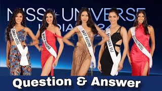 Miss Universe India 2024 Finalist Question And Answer from crossover Pageant [upl. by Arluene767]