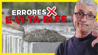 👷 ¡BASTA de ERRORES Morteros y Mezclas de CEMENTO Correctos [upl. by Aihsatal503]