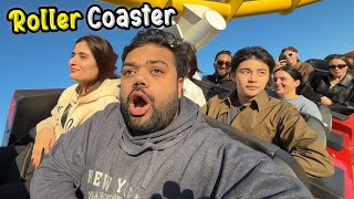 Riding A Roller Coaster On A Beach 😍🎢  Samandar Mein Amusement Park In United States Of America 🇺🇸 [upl. by Kate771]