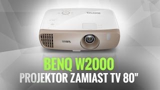 BenQ W2000  Projektor zamiast Telewizora 80 cali [upl. by Dever]