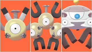 FULL MAGNEMITE EVOLUTION TEAM Shiny Magnemite Shiny Magneton Shiny Magnezone [upl. by Nobile588]