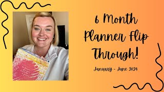 JanuaryJune Planner Flip Through  Classic Vertical Happy Planner  2024 [upl. by Tana400]