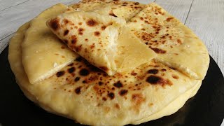 Deliciousnessly  KHACHAPURI RECIPE Georgian Cheese Bread [upl. by Ralfston]