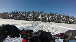 2015 Polaris Switchback ProS 800 Top Speed [upl. by Airehc]