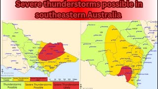 Severe storms possible in southeastern Australia nov 17th and more happening later in Oceania [upl. by Nobe854]