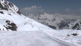 Piste View  Lech  Zurs blue 11 ski piste [upl. by Areht133]