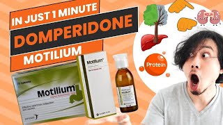 Domperidone  Motilium  All you need to know in 1 Minute [upl. by Nnaycart]