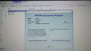 Cara Reset Printer Epson L1300 Blinking Service Required [upl. by Evante]