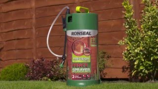 How to Quickly Paint your Fence with Ronseal Precision Finish Fence Sprayer [upl. by Eniahpets]