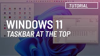 Windows 11 Move Taskbar to TOP of screen [upl. by Dream]