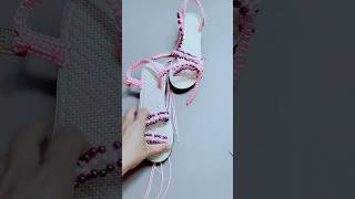 How to make ladies sandal with embroidery chappal ideas [upl. by Andria265]