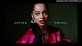 Ella Mai  Little Things Lyric Video160K [upl. by Maudie]