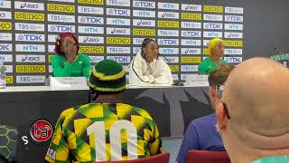 ShaCarri Richardson Press conference after winning 100m world championships in Budapest [upl. by Airual]