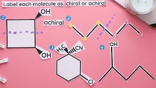 How to Find Chiral Centers amp the Difference Between Chiral vs Achiral Molecules  Organic Chemistry [upl. by Naples541]