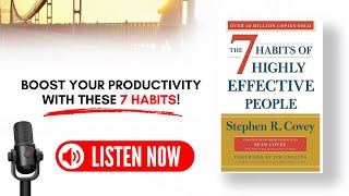 The 7 Habits of Highly Effective People by Stephen R Covey Audiobook Book Summary in English [upl. by Ri]