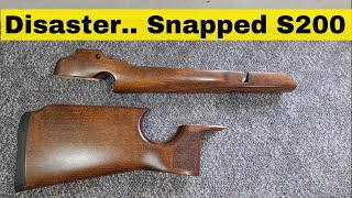 Snapped Air Arms gunstock air rifle stock repair [upl. by Ahc612]