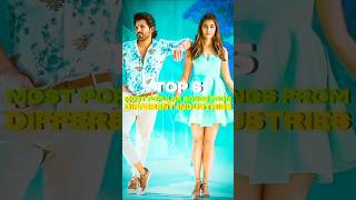 Top 5 Most Popular Songs From Different Film Industry  Buttaboma  Rowdy Baby shorts trendingnow [upl. by Eityak437]