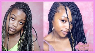 How To Transform Old Box Braids Into Faux Locs [upl. by Pastelki]